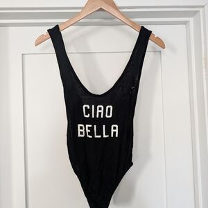 Sexy Black Ciao Bella Nasty Gal Leotard
